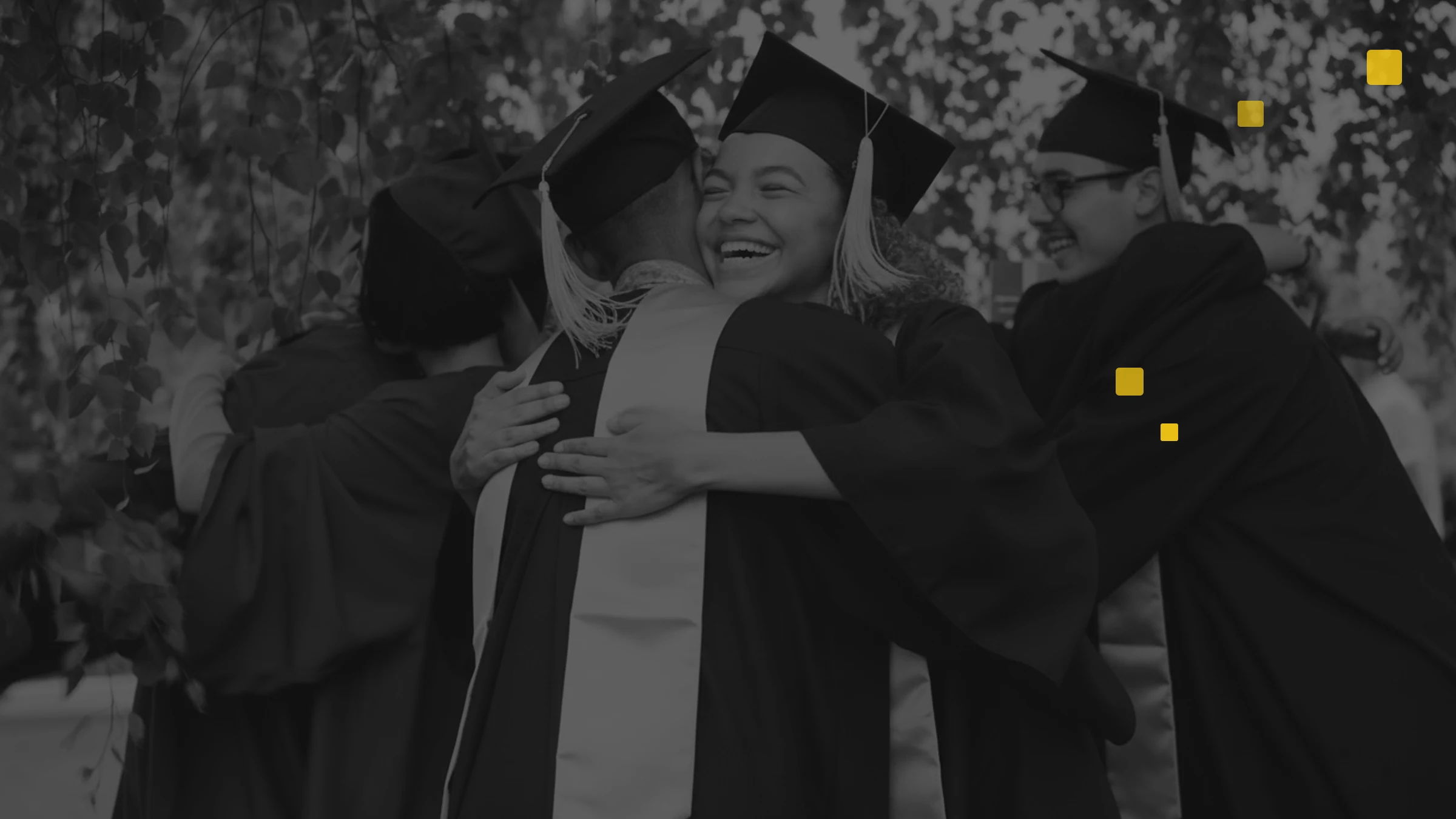 High school students celebrating graduation